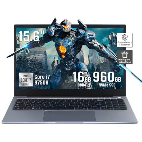 LONGEVINCE Ordenador portátil Ultrabook de 15,6 pulgadas