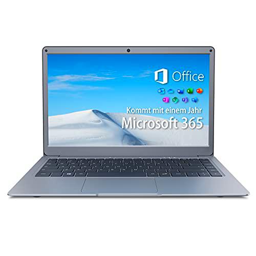 Jumper Ordenador portátil Microsoft Office 365 (4 GB DDR3 128 GB eMMC Windows 10 Laptop 13,3 Pulgadas FHD