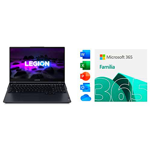 Lenovo Legion 5 Gen 6- Ordenador Portátil Gaming 15.6&quot; FullHD 165Hz (AMD Ryzen 7 5800 + Microsoft 365 Familia | Código de activación