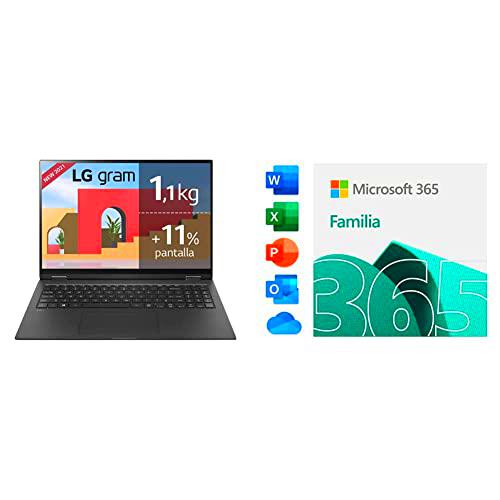 LG gram 16Z90P Windows 10 Home, Ultraligero de 40.6 cm (16&quot;) WQXGA 16:10 IPS (1.2 Kg