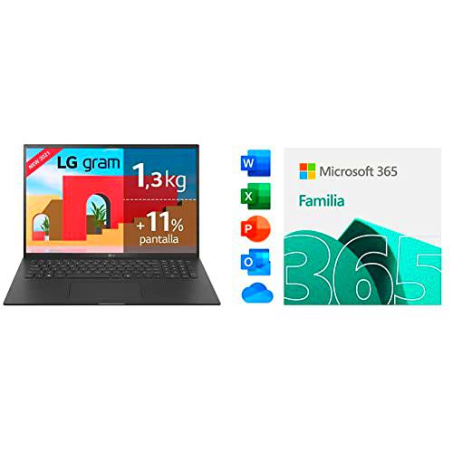 LG gram 17Z90P Windows 10 Home, Ultraligero de 43.2 cm (17&quot;) WQXGA 16:10 IPS (1.3 Kg