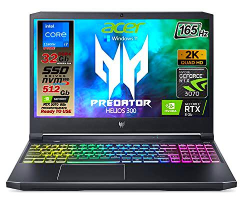 Acer Predator Helios 300 Gaming Laptop, Intel i7-11800H