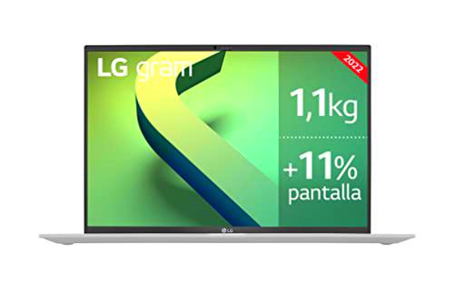 LG gram 16Z90Q - Portátil Ultraligero de 40,6cm (16&quot;) WQXGA 16:10 IPS (1,2 kg