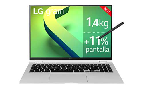 LG gram 16T90Q-G.AA79B - 2en1 Ultraligero de 40,6cm (16&quot;) WQXGA 16:10 IPS (1,4kg