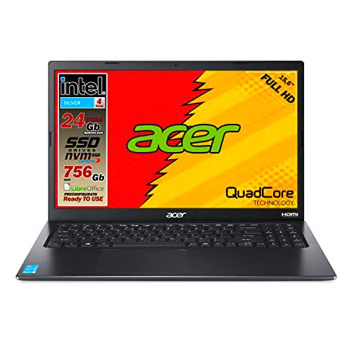 Ordenador portátil Acer, Ram 24 GB, CPU Intel N 6000