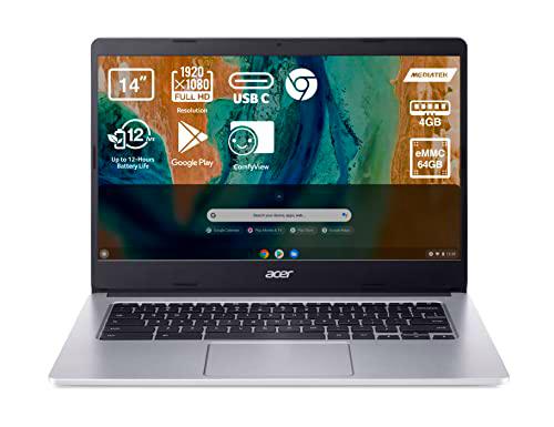 Acer Chromebook 314-1H - Ordenador Portátil 14&quot; Full HD (Intel Celeron N4020