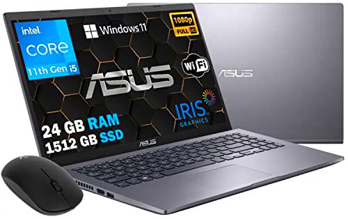 ASUS Vivobook Slim Modelo 2023, SSDHD de 1512GB, CPU Intel i5 de 11th GEN