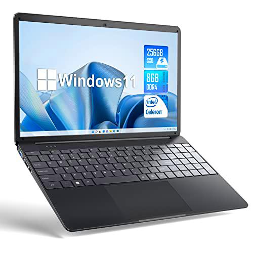 SGIN 15.6&quot; Ordenador Portátil Windows 11 8GB RAM 256GB SSD Celeron N4020 hasta 2.8GHz