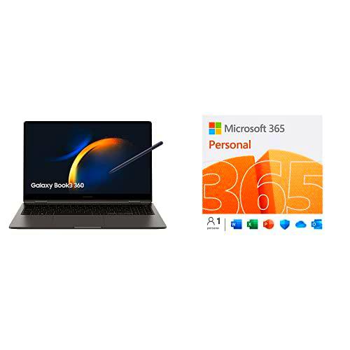 SAMSUNG Galaxy Book3 360 - Convertible 15.6&quot; + Microsoft 365 Personal