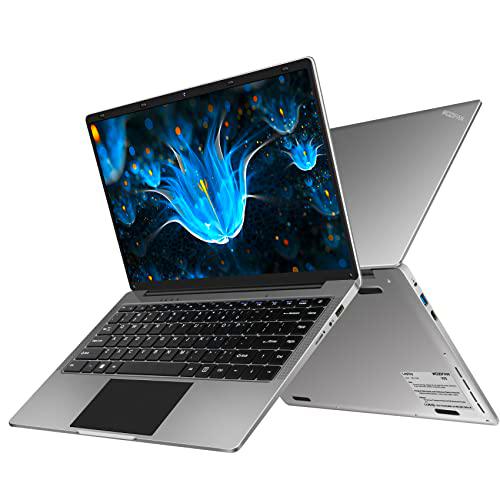 Laptop 14&quot; Windows 11 6GB RAM 128GB SSD Soporte 1TB SSD Expansión computadora portatil 2.4G+5G WiFi Bluetooth 4.2 USB HDMI 1920x1080 FHD con Ratón Inalámbrico y Teclado Español Membrana