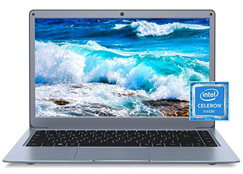 ANSTA Laptop 13.3'' FHD 8GB DDR3 512GB eMMC Notebook Intel procesador de Cuatro núcleos PC computadora Windows 11 Bluetooth 4.2 WLAN de Doble frecuencia Memoria escalable 1TB SSD y 256GB TF, Gris