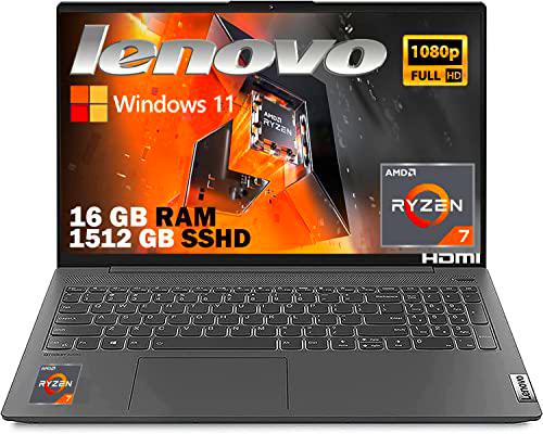 Lenovo Ordenador portátil CPU Ryzen 7 5700U 8, RAM 16 GB