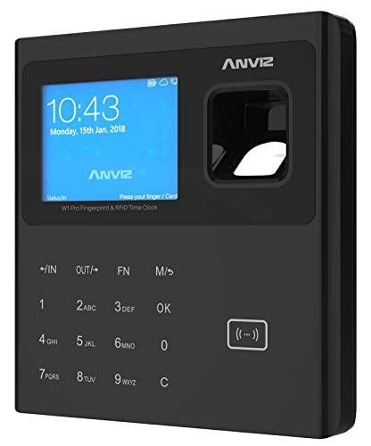 Anviz W1 Pro Detección de Presencia: Biométrico, Insignia RFID y Pin