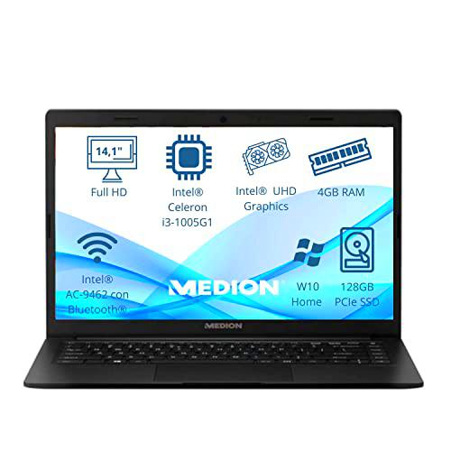 MEDION Ordenador Portátil 14 Pulgadas  i3 1005G1 Intel