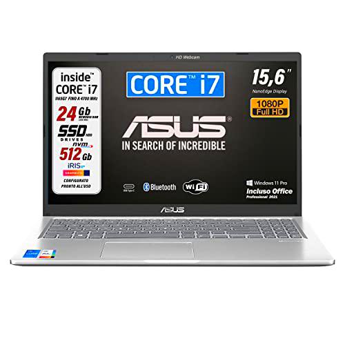 ASUS Vivobook CPU Intel i7 1165g7 4Core, RAM 24 GB