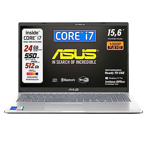 ASUS Ordenador portátil, Intel i7 1165g7, RAM 24 GB