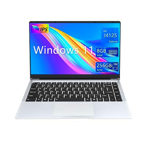 KUU Ordenador Portátil 14.1'' X3, Portátil Windows 11 Pro 8GB RAM DDR4 256GB SSD