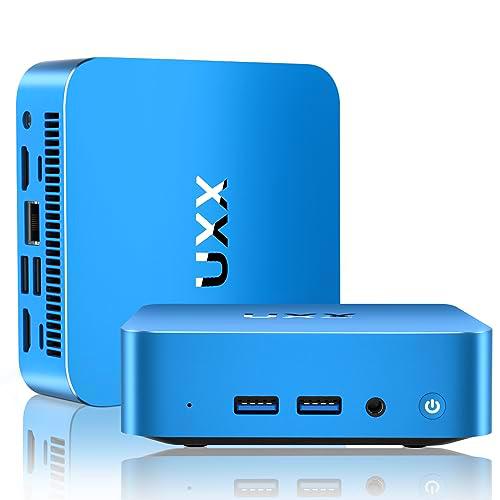 UXX Mini PC 2023, computadora de Escritorio N5095, 8GB DDR4X RAM/256GB M.2 2280 SSD+Expandible M.2 2242 SSD+M.2 WiFi