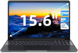 SGIN 15.6&quot; Ordenador Portátil, 8GB DDR4 256GB SSD, Intel Celeron J4105 CPU