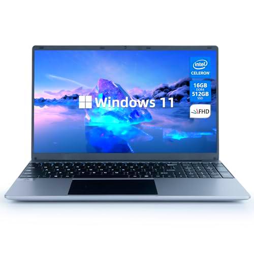 Maypug Ordenador Portátil 15,6 Pulgadas, 16GB DDR4 1024GB SSD Laptop