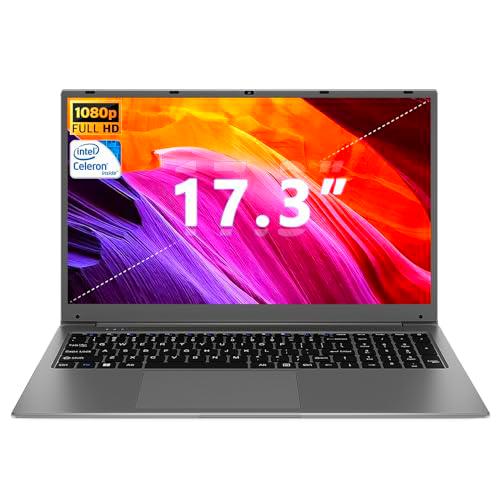 SGIN Ordenador portátil de 17 pulgadas, 8 GB RAM 512 GB SSD Notebook