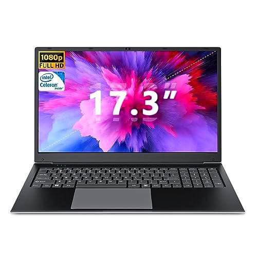 SGIN Ordenador portátil de 17 pulgadas, 8 GB RAM 512 GB SSD PC portátil