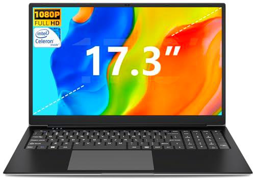 SGIN Ordenador Portatil, 17.3 Pulgadas Portatil 8GB RAM 512GB SSD(512GB TF)