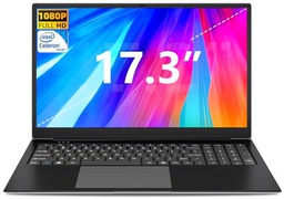 SGIN Ordenador Portátil 17,3 Pulgadas, 8GB DDR4 512GB SSD Notebook