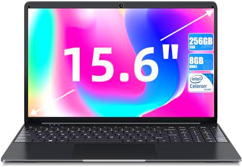 SGIN Ordenador Portátil 15,6 Pulgadas, 8GB RAM 256GB SSD(TF 512GB)