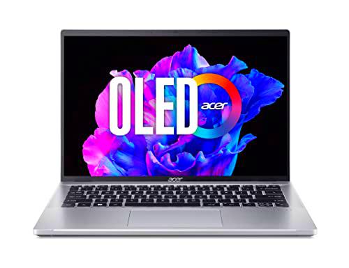 Acer Swift Go (SFG14-71-582W) Ultrabook/Laptop | 14&quot; WQ2.8K OLED Display | Intel Core i5-13500H | 16GB RAM | 512GB SSD | Intel Iris Xe Graphics | Windows 11 | QWERTZ Teclado | Plata