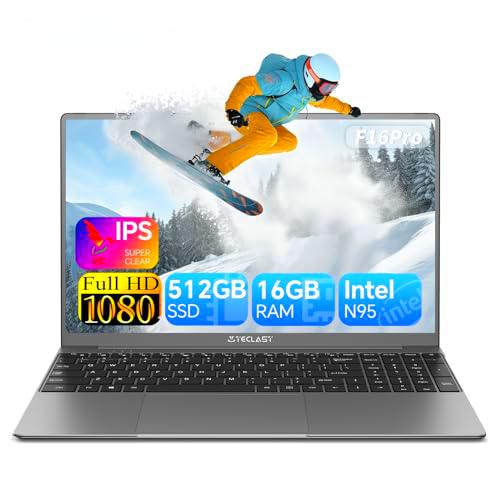 TECLAST F16Pro 15.6 &quot;Ordenador Portátil 16GB RAM 512GB SSD Teclado De Fondo Intel N95 hasta 3.4ghz WiFi 6 1920x1080 5000mAh BT5.0 Admite La Memoria De La ExpansióN De La ExpansióN