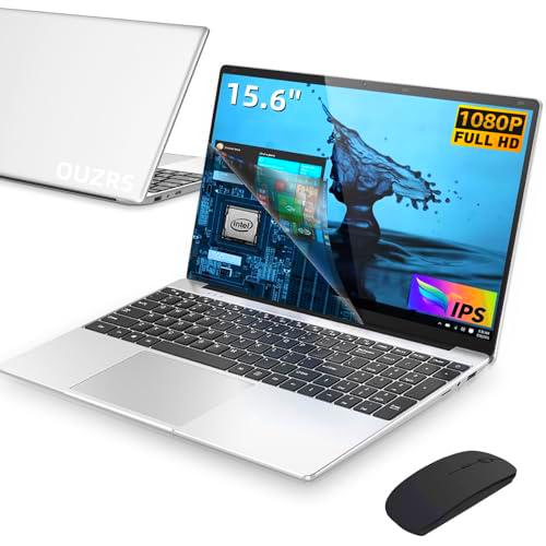 OUZRS Ordenador Portátil 15,6 Pulgadas, 12GB RAM, 256GB SSD