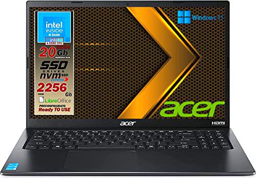 Acer Notebook Intel N5100 4 Core, Ram da 20 GB Ddr4