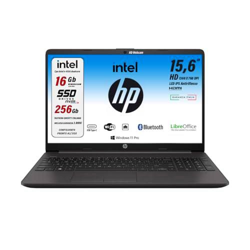 HP 250 G9 Portátil 39,6 cm (15.6&quot;) 1366 x 768 Pixeles Intel N4500 16 GB DDR4-SDRAM 256 GB SSD Wi-Fi