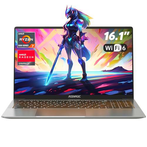 ACEMAGIC Gaming Ordenador Portátil,16.1&quot; FHD AMD Ryzen 7 5700U (baterías i7-1265U)