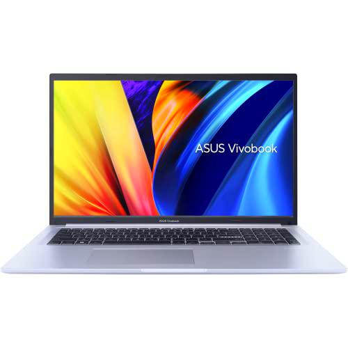 LINGKU Vivobook 17 Laptops17.3 Inch FHD Anti-Glare IPS Display | AMD R7-5800H | 16 GB RAM | 512 GB | AMD Radeon | Windows 11 | QWERTZ Keyboard | Icelight Silver