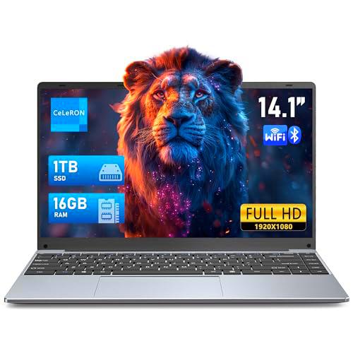 FUNYET Ordenador Portatil, N5095 (hasta 2,9 GHz), 16GB RAM 1TB SSD Windows 11 Pro 14.1&quot; IPS FHD 1920 * 1080 PC Portatil