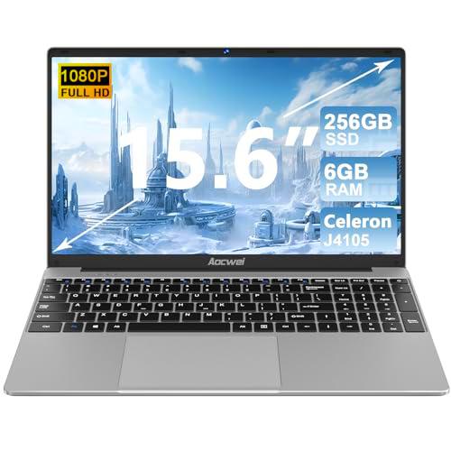 AOCWEI Ordenador portátil de 15,6 pulgadas, 6 GB de RAM