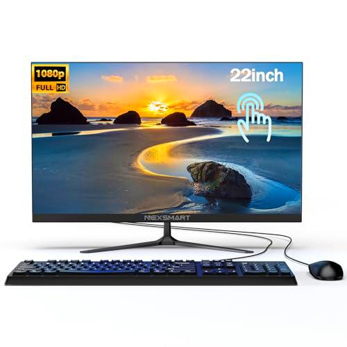 PC Todo en Uno Intuitivo con Pantalla Multitáctil Todo en Uno Pantalla de Escritorio Full HD IPS de 22&quot; con Celeron N5095