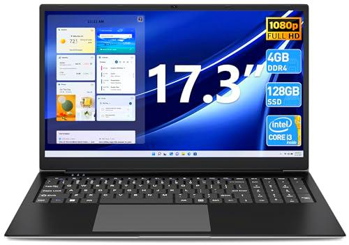 SGIN Ordenador portátil de 17,3 pulgadas, 4 GB de RAM