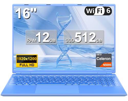 Ordenador Portátil 16 Pulgadas Celeron N5095 Up to 2.9Ghz