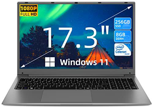 SGIN Ordenador portátil de 17,3 pulgadas, 8 GB de RAM