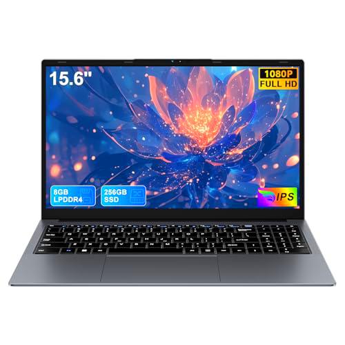 Ruzava 15.6 &quot;Ordenador Portátil 8GB RAM 256GB SSD expandir hasta 1 TB Celeron N5095 (hasta 2.9Ghz) 4 núcleos Win 11 WiFi 5