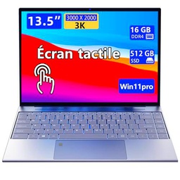 Laptop Touch, Laptop Win11 da 13,5 pollici con Display IPS 3K 3000 * 2000