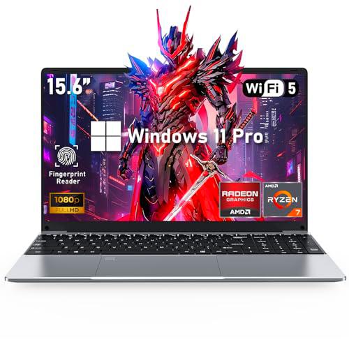 FUNYET Ordenador Portátil Gaming AMD Ryzen™ 7 5700U,15.6 Pulgadas Windows 11 Portátil,RAM 16GB NVME SSD 1TB,Tastiera Retroilluminata,Gráficos Radeon RX Vega 8,WiFi 5000AMH