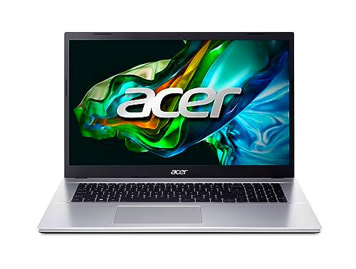 Acer Aspire 3 (A317-54-32WN) Laptop 17.3&quot; FHD Display Intel Core i3-1215U 8 GB RAM 512 GB SSD Plata Intel UHD Graphics Windows 11 QWERTZ Teclado