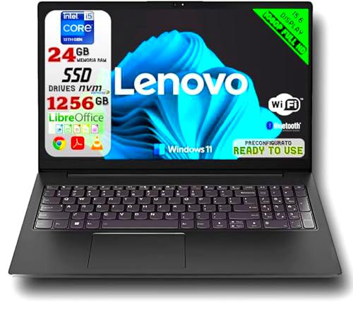 Lenovo PC portátil Notebook, Full HD 15,6&quot;, procesador Intel i5 de 13Th Gen