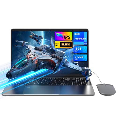 Ordenadores portátiles 16 GB RAM 512 GB SSD PC portátil 16&quot; 2,5 K